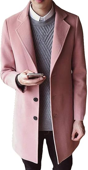 Amazon Bestmoodメンズ チェスター コート ゆったり 無地 ロングコート 秋 冬 ビジネス 通勤 コート スリム スプリングコート 韓国ファッション メルトンコート ダッフルコート コート ジャケット 通販