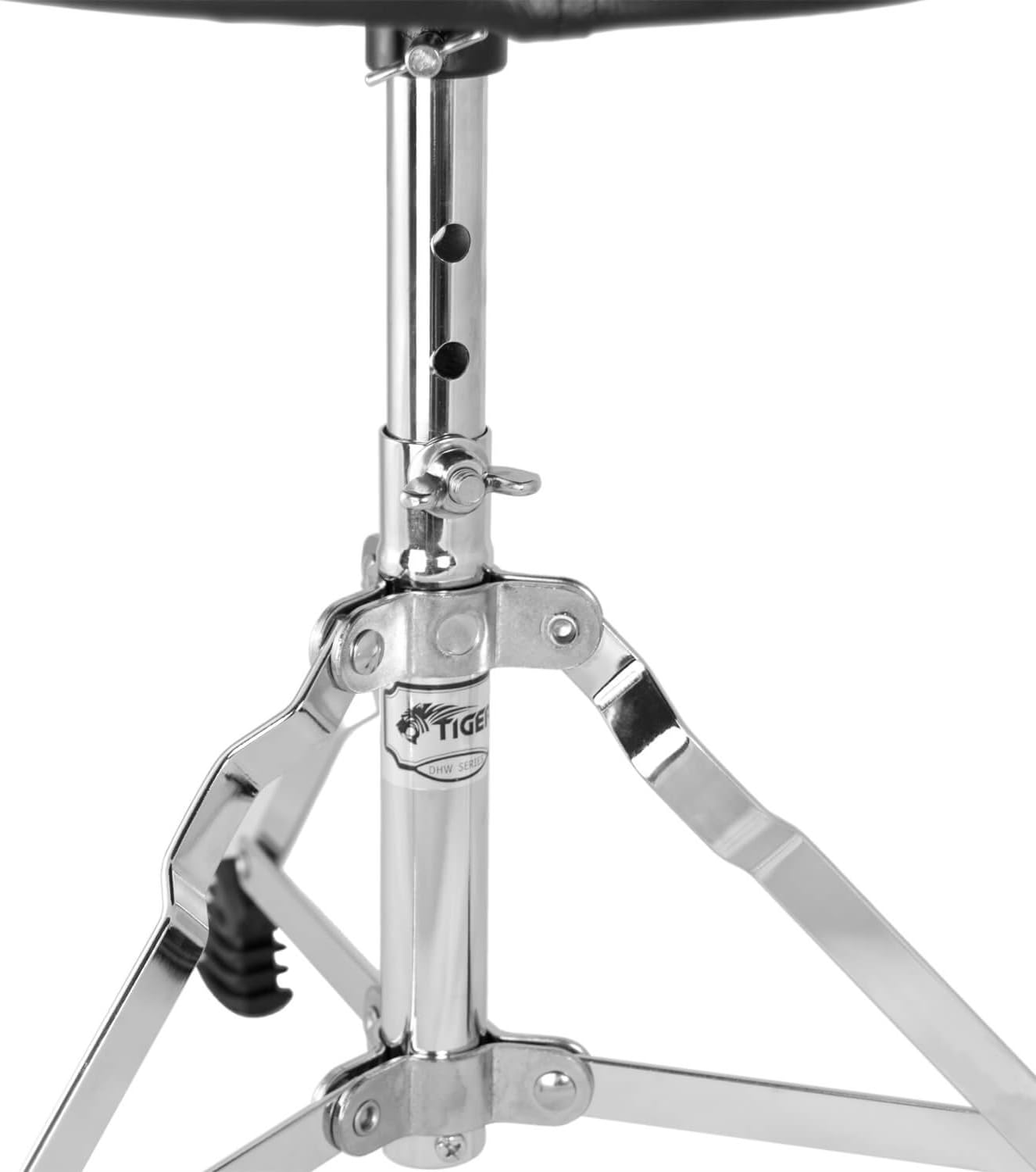 TIGER DHW91-CM Junior Drum Throne - Padded Drum Stool, Black - Image 3