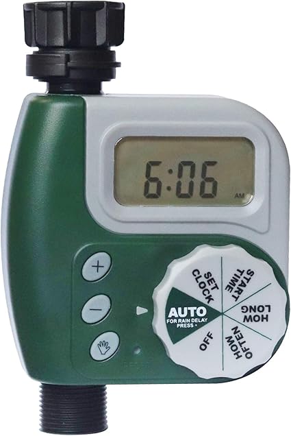 Dewinner Hose Watering Timer Digital Water Faucet Garden Lawn Sprinkler Timer Electronic Programmable Irrigation System Rain Delay Controller Amazon Co Uk Garden Outdoors