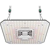 VIVOSUN AeroLight A100 100W LED Grow Light with Fan &amp; Tunable Spectrum | App &amp; GrowHub E42A/E25 compatible, covers 2x2/2x4 ft