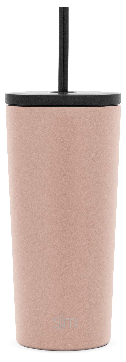 シンプルモダンクラシックタンブラー ストロー蓋とフリップ蓋付き 真空断熱 18/8ステンレススチール 20oz Classic Tumbler CLS-SF-20-RSG