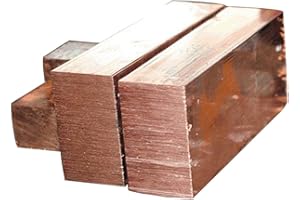 YODAOKE 45mm x 45mm x 60mm 99% Cu T2 Copper Flat Bar Stock