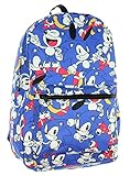 Sonic the Hedgehog Allover Character Print Travel Laptop Backpack