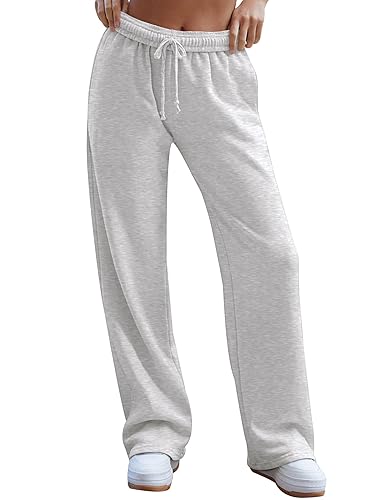 HeSaYep Casual Wide Leg Sweatpants for Women Trendy 2025 Baggy