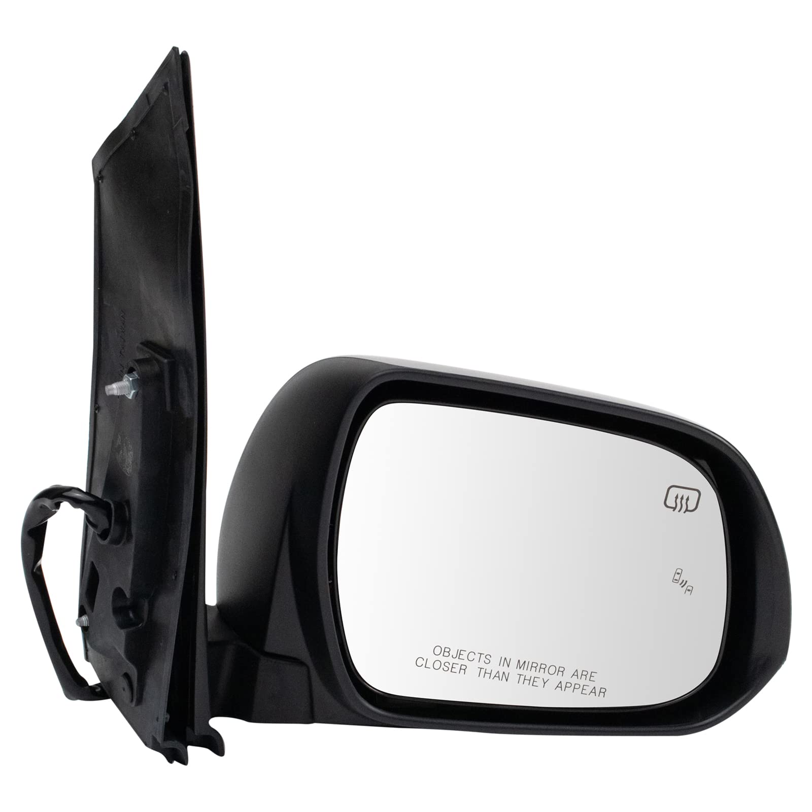 TRQ Passenger Side Power Heated Memory Paint to Match Mirror Compatible with 2018-2020 Toyota Sienna TO1321413 Image