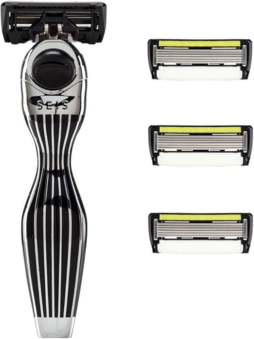 SHAVELAB Seis Handrasierer mit 4x P.6+1 Klingen und Trimmer zur
