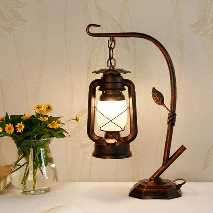 Bedside Lamp Retro Lamp Lantern Old Fashioned Kerosene Lamp Oil Lamp ...