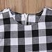 Little Kids Baby Girl Dress White and Black Plaid Tutu Skirt Party Princess Formal Outfit For Chirsmas (tag: 70/0-6 Months, White)
