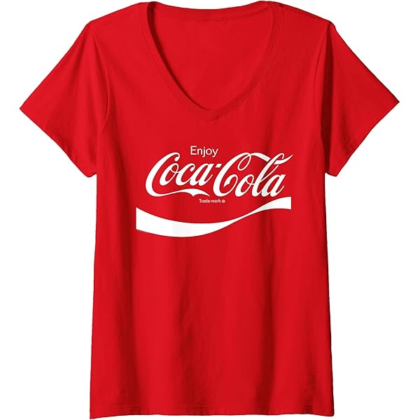 Amazon.com: Womens Coca-Cola - Classic Enjoy V-Neck T-Shirt