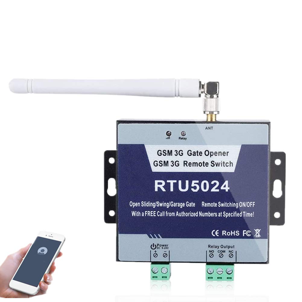 GSM Gate Opener Relay Switch Remote Door Access Controller, GSM Door Gate Opener Access Alarm System Remote On/Off Switch Free Call SMS Command