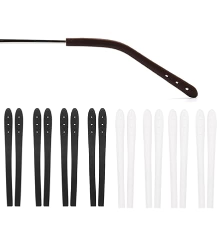 Eyeglass End Tips – 8 Pairs Of Silicone Anti-Slip Ear Socks For Thin Metal Eyeglass Legs, Comfortable And Secure Fit