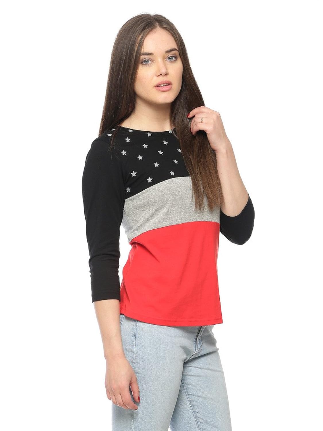 vvoguish women's regular fit cotton top