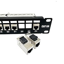 ETS 24-Port CAT6A FTP Shielded 1U Patch Panel