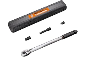 MACHOMAN TQW304 3/8" Drive Click Torque Wrench Set (10-80 ft.-lb)