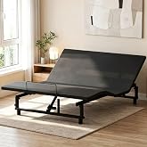 Mixcous Queen Adjustable Bed Base with Zero Gravity &amp; Anti-Snore | Electric Bed Frame with Head &amp; Foot Incline, Wireless Remote Control, Quiet Motor, Heavy-Duty Steel Frame, Easy Assembly