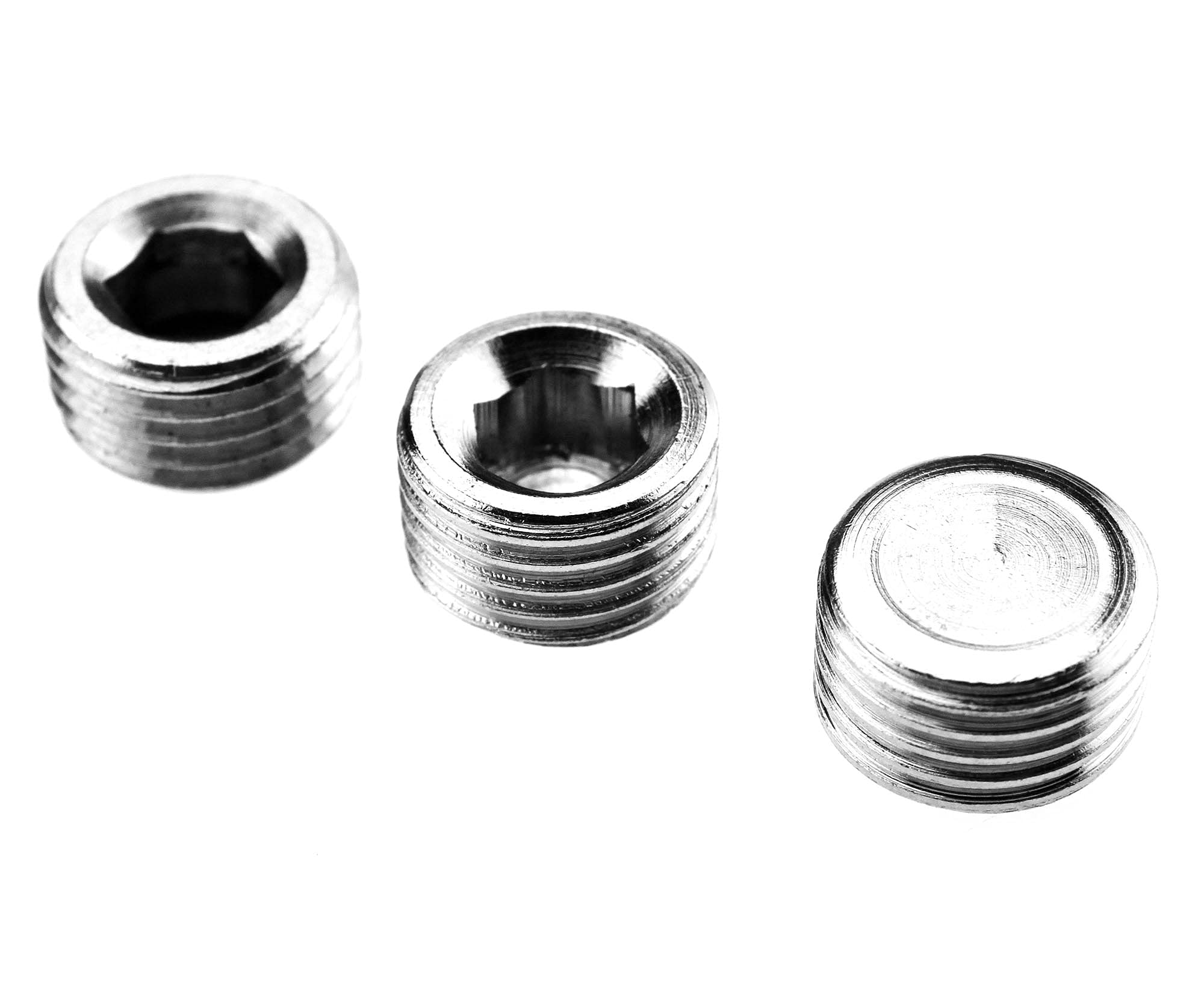 eMagTech 1/4 Inch BSP Blanking Plug Screw End Cap Internal Hex Thread Pipe Connector for Air Compressor Switch