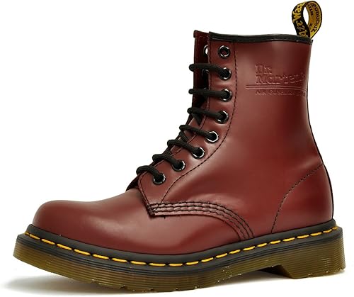 Amazon ドクターマーチン ウィメンズ 8アイ ブーツ オリジナル 1460w チェリーレッド スムース 8ホール Dr Marten Dr Martens ドクターマーチン ブーツ ブーティ