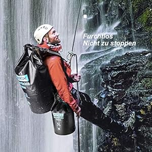 KUPBOX Dry Bag 20L,wasserdichte Tasche mit Verstellbarem Gurt, Dry Bag,100% wasserdichte Packsäcke für Wassersport,Boot Kajak, Angeln, Rafting,Camping usw.Mehrweg-Verpackung. (schwarz, 20L) 7 Schnorchelmasken 61cCyHYXZWL. SS300 Kupbox Dry Bag wasserdichte Tasche ist Ihre ideale Auswahl!