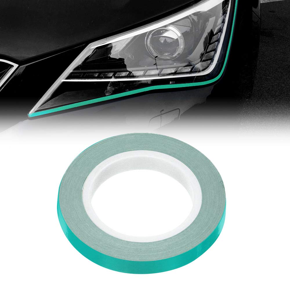 Quattroerre Stripe Roll Eyeliner for Car Headlights, Petronas Green, 7 mm x 3 mt