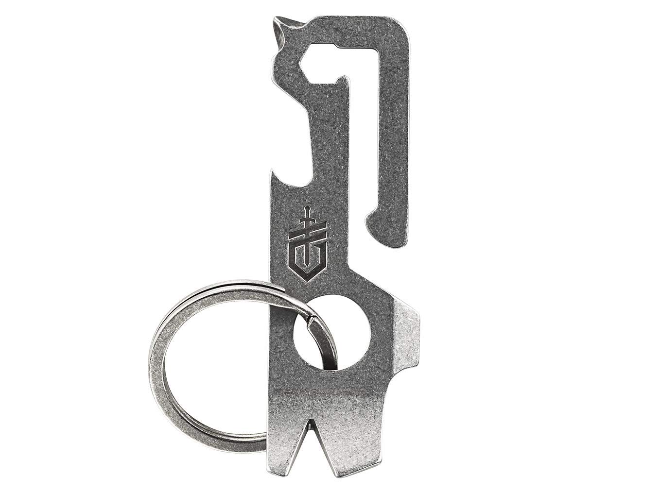 Gerber Gear Mullet Keychain - Multi-Tool Keychain with Pry Bar, Bottle Opener, and Wire Stripper - EDC Gear and Equipment - Stonewash