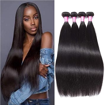 Amazon Com 8a Peruvian Straight Human Hair Bundles Deals 24 26