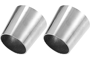 X AUTOHAUX Car Mandrel Exhaust Bend Elbow Pipe 304 Stainless Steel Concentric Reducer 2" OD to 2.5" OD 2pcs