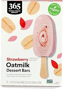 365 by Whole Foods Market Strawberry Oat Milk Frozen Dessert Bars, 10 FZ