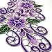 Embroidered Lace Purple Neckline Collar Applique Motif Venise Scrapbooking Embellishment Trimming Patches Sewing Accessories 1 Pc