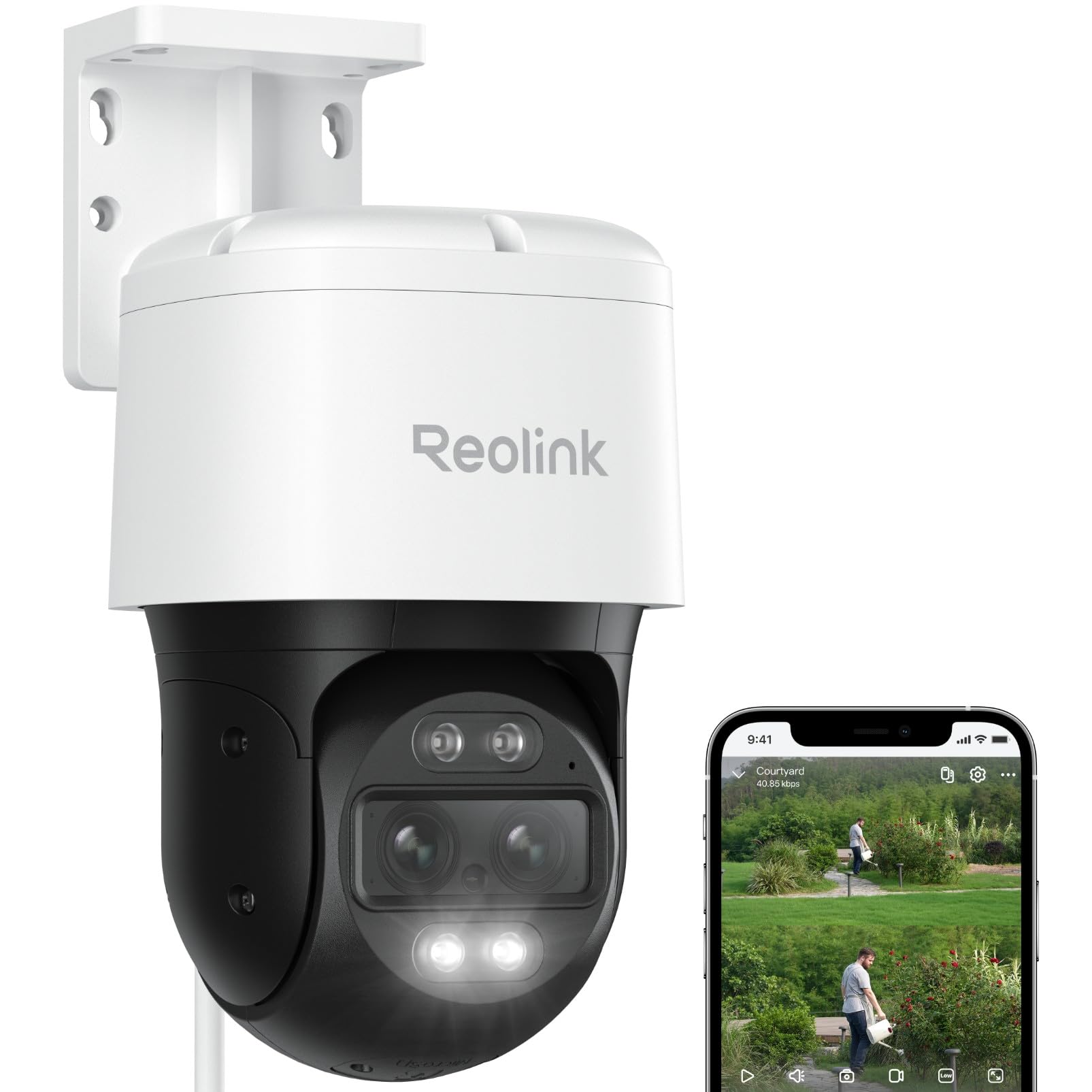Reolink 4K PTZ PoE Überwachungskamera Außen mit Dual-Objektiv,TrackMix PoE