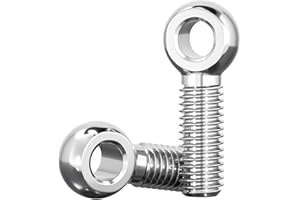 binifiMux 10pcs 304 Stainless Steel M6 x 25mm Machinery Shoulder Swing Lifting Eye Bolt