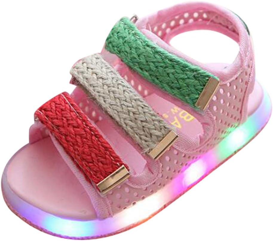 Juleya LED Prewalk Kids Sandals Light Up Beach Sandal Shoes