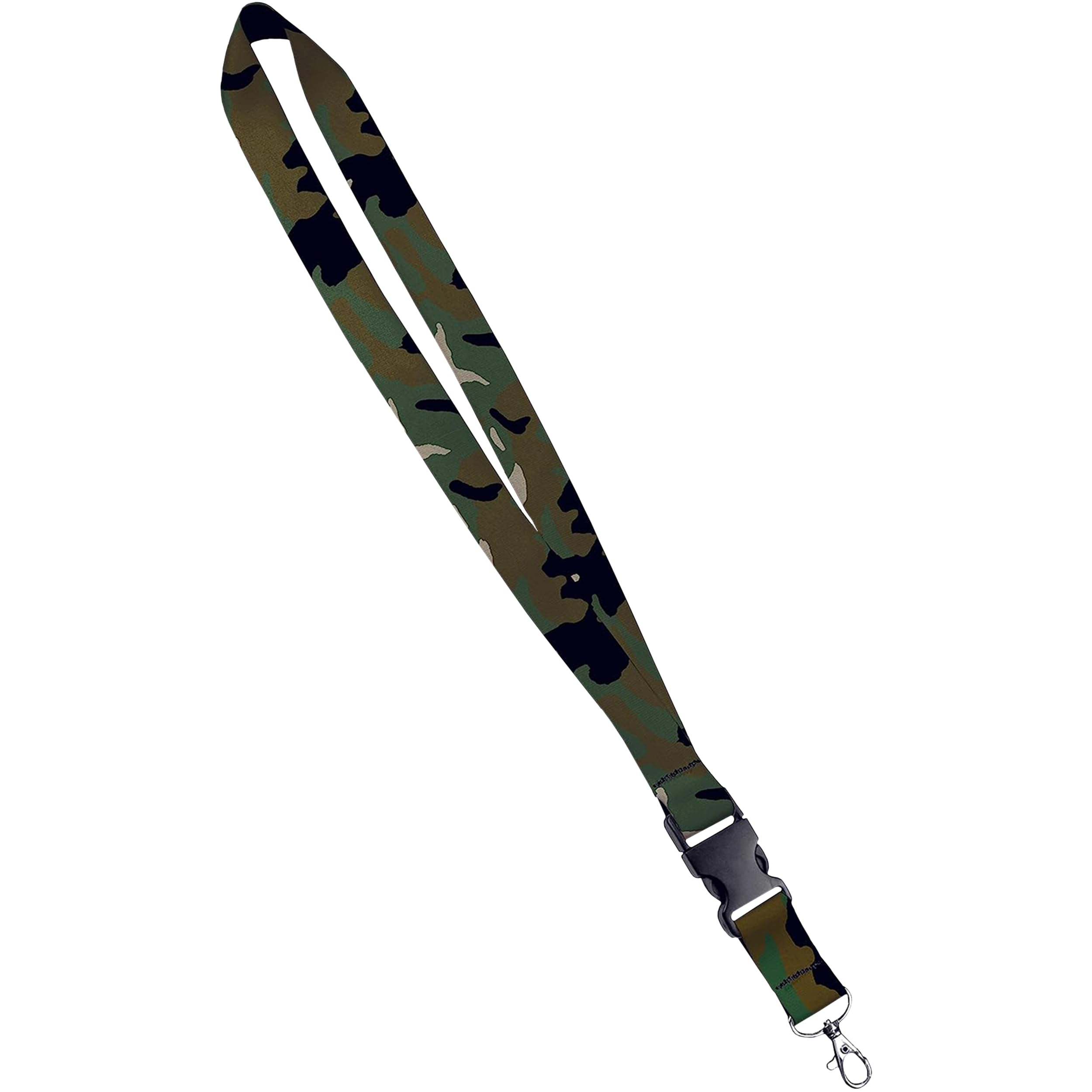 Moose Pet Wear Fashionable Lanyard - Satin Keychain Necklace, ID Badge Holder – 3/4 Inch, Camouflage — image 1