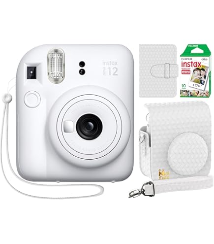 Amazon.com : Fujifilm Instax Mini 12 Instant Camera Clay White +