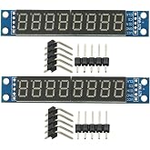 2Pcs MAX7219 Led Module 8-Digit Digital LED Display 7 Segment Display Tube for arduino MCU Raspberry Pi 51/AVR/STM32