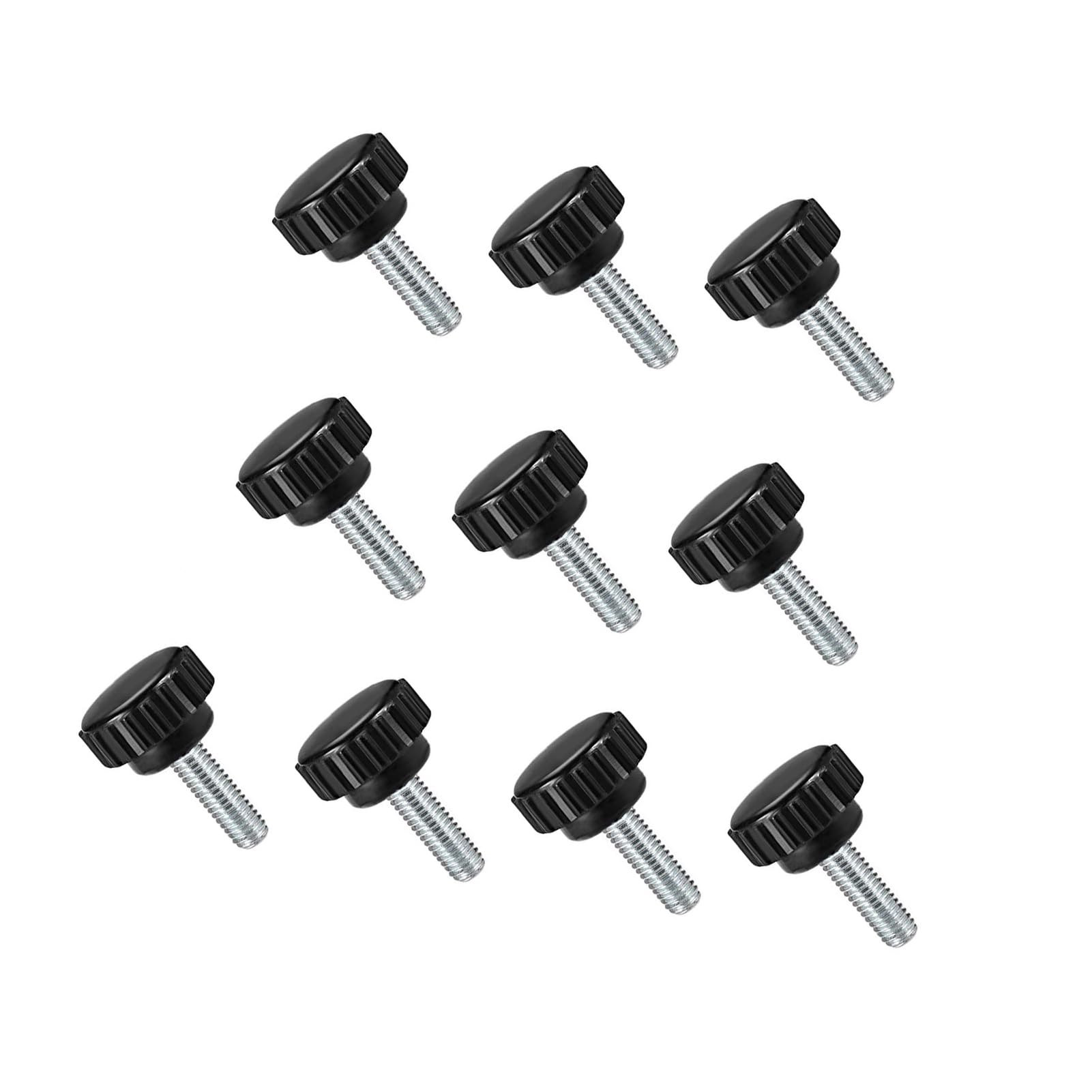 MACHSWON Knurled Clamping Knobs Grip Thumb Screw on Type for Saw, Drill Press, Lathe and Routing jigs Male Thread Knurled Clamping Knobs M6 x 10mm 10pcs — image 1
