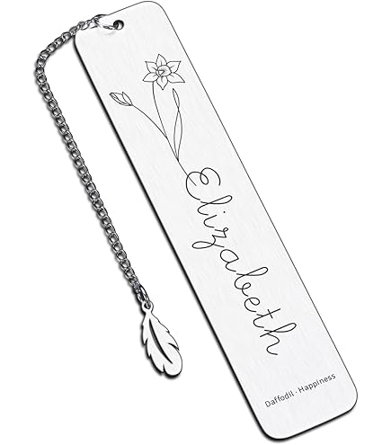 Bagentry 2-Pack Stainless Steel Inspirational Bookmarks With Leaf Chain - Gift For Book Lovers