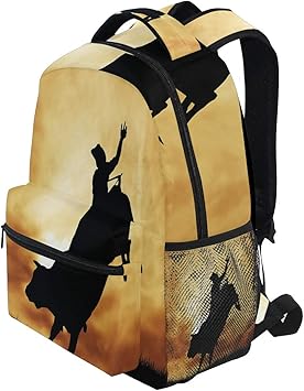 bull riding backpack