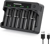 POWEROWL Universal Battery Charger for AA AAA C D - USB Fast Charging view 1