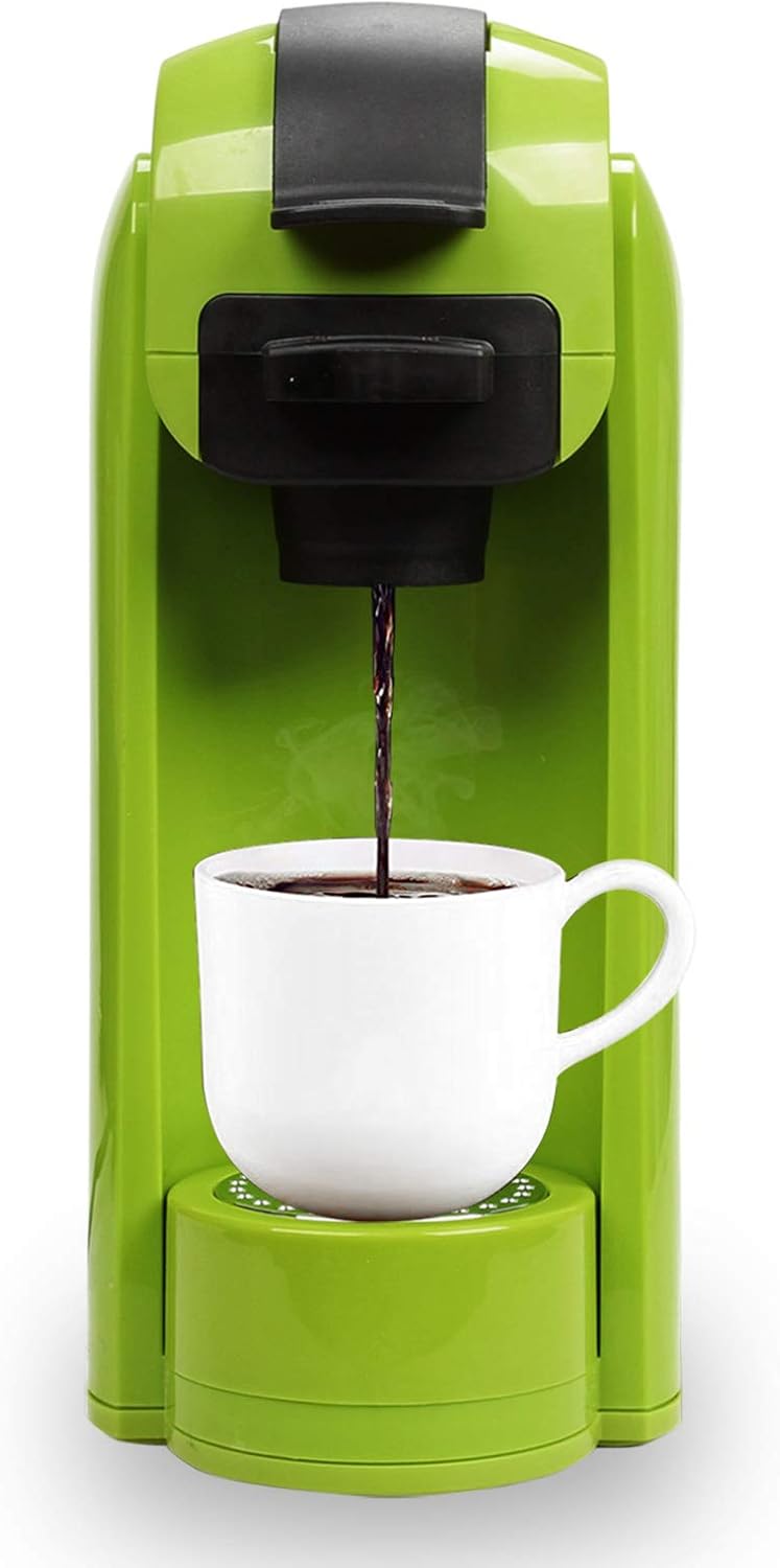 Caynel Upgrade Single Serve Maker Brewer for K-Cup Pods Coffee-Grounds & Loose-Leaf Tea, 30s Rapid Brewing Technology with Large Removable 14 oz Water Tank