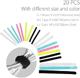 Avantree 20pk Reusable Cable Ties Straps for Earbuds Phones Electronics PC Wire view 2