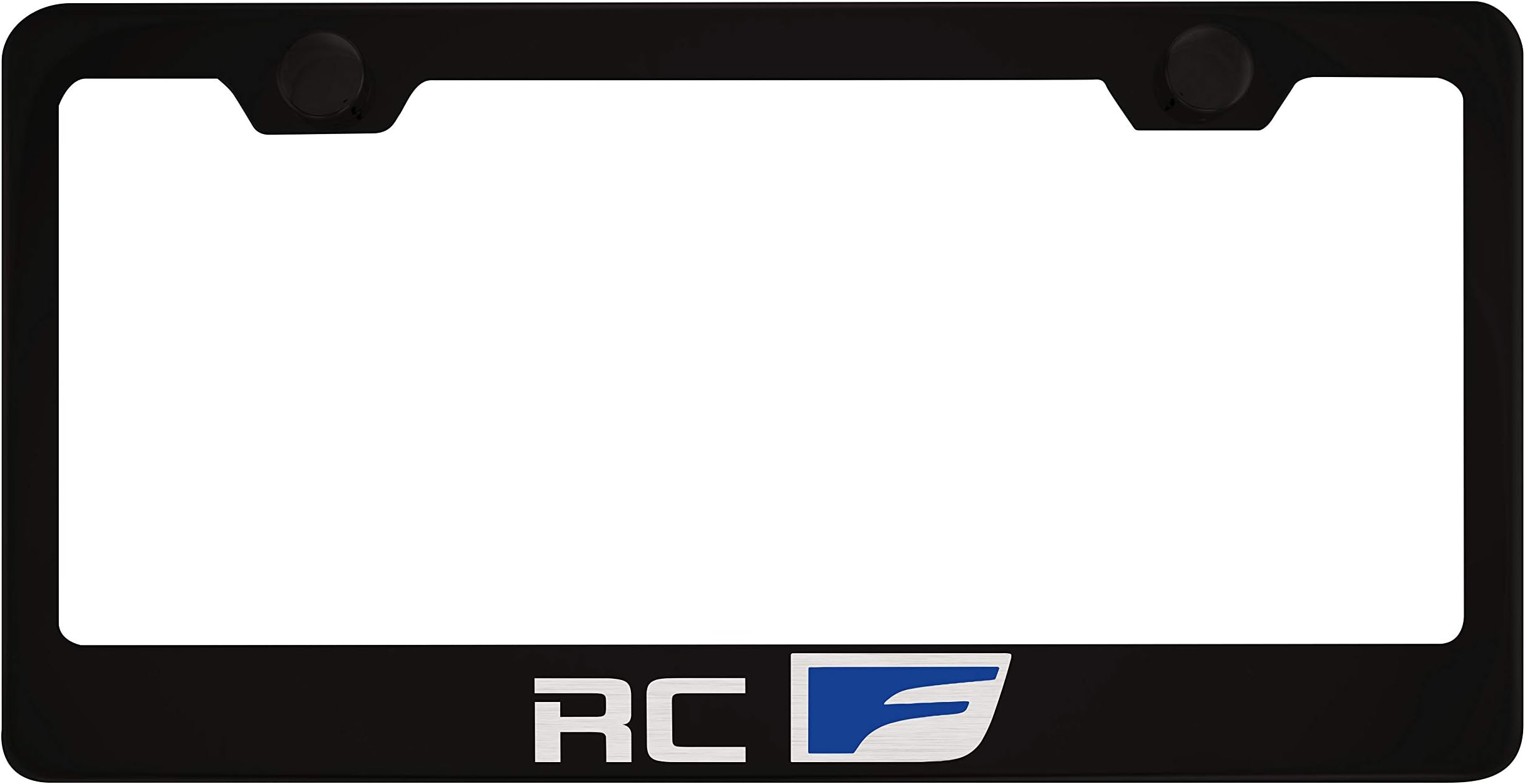 Fit Lexus RC-F Matt Black Liecnese Plate Frame with Caps