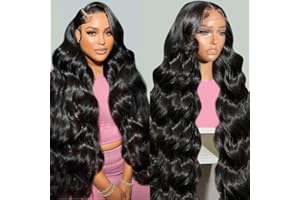 Tuneful 30 Inch Body Wave Lace Front Wigs Human Hair 13x6 HD Lace Frontal Wigs Human Hair Pre Plucked 220% Density Human Hair Lace Front Wigs for Women