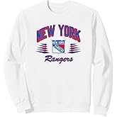 New York Rangers Retro Diamond White Officially Licensed Sweatshirt
