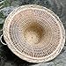 Sunny Hill China Sichuan Traditional Hand-Woven Bamboo Hat with Palm Interlining (Dia.21Inch)