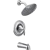 Moen T2233EP Eva Tub Shower System with Rainshower Showerhead without Valve, Chrome