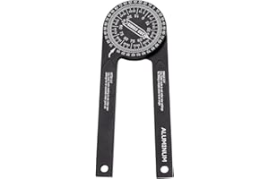 Miter Saw Protractor,Aluminum Angle Finder,7 Inch Mitre Saw Protractor Tool,360° Protractor Digital Gauge Featuring Precision