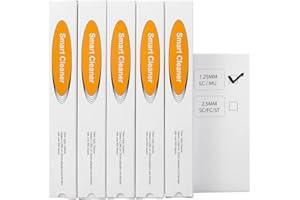 fyboptwu - 5 pcs Fiber Optic Cleaner Fiber Optic Tools Cleaing Pen for LC/MU 1.25mm Connector Over 800 Cleans Fiber End Face Cleans & Optical Connector Cleans