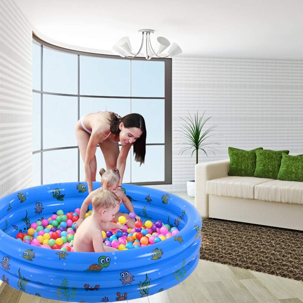 VIVI MAO Garden Round Inflatable Baby Swimming Pool, Portable Inflatable Child/Children Little Pump Pool,Kiddie Paddling Pool Indoor&Outdoor Toddler Water Game Play Center for Kids/Girl/Boy: Toys & Games