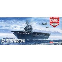 ACADEMY Models USS Enterprise CV-6 Battle Midway 1/700, Model Kits