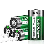 USB D Rechargeable Batteries Lithium 1.5V Constant